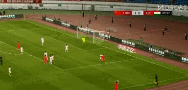 U23国足半场2-0领先塔吉克斯坦 木塔力甫2分钟闪击 张瑷晖头槌破门