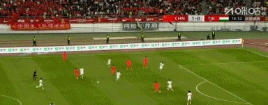 U23国足半场2-0领先塔吉克斯坦 木塔力甫2分钟闪击 张瑷晖头槌破门