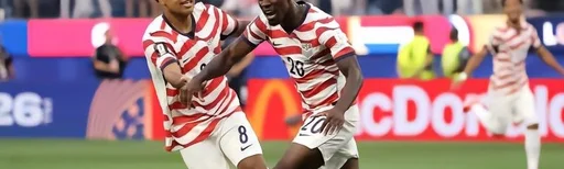 半场:美国3-0巴拉圭,巴洛贡双响,普利希奇助攻,麦肯尼造乌龙